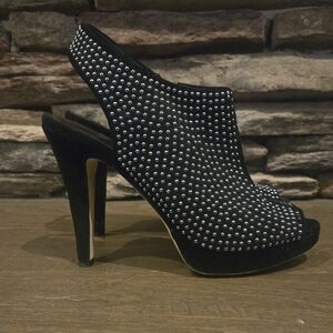 Black Studded Heels